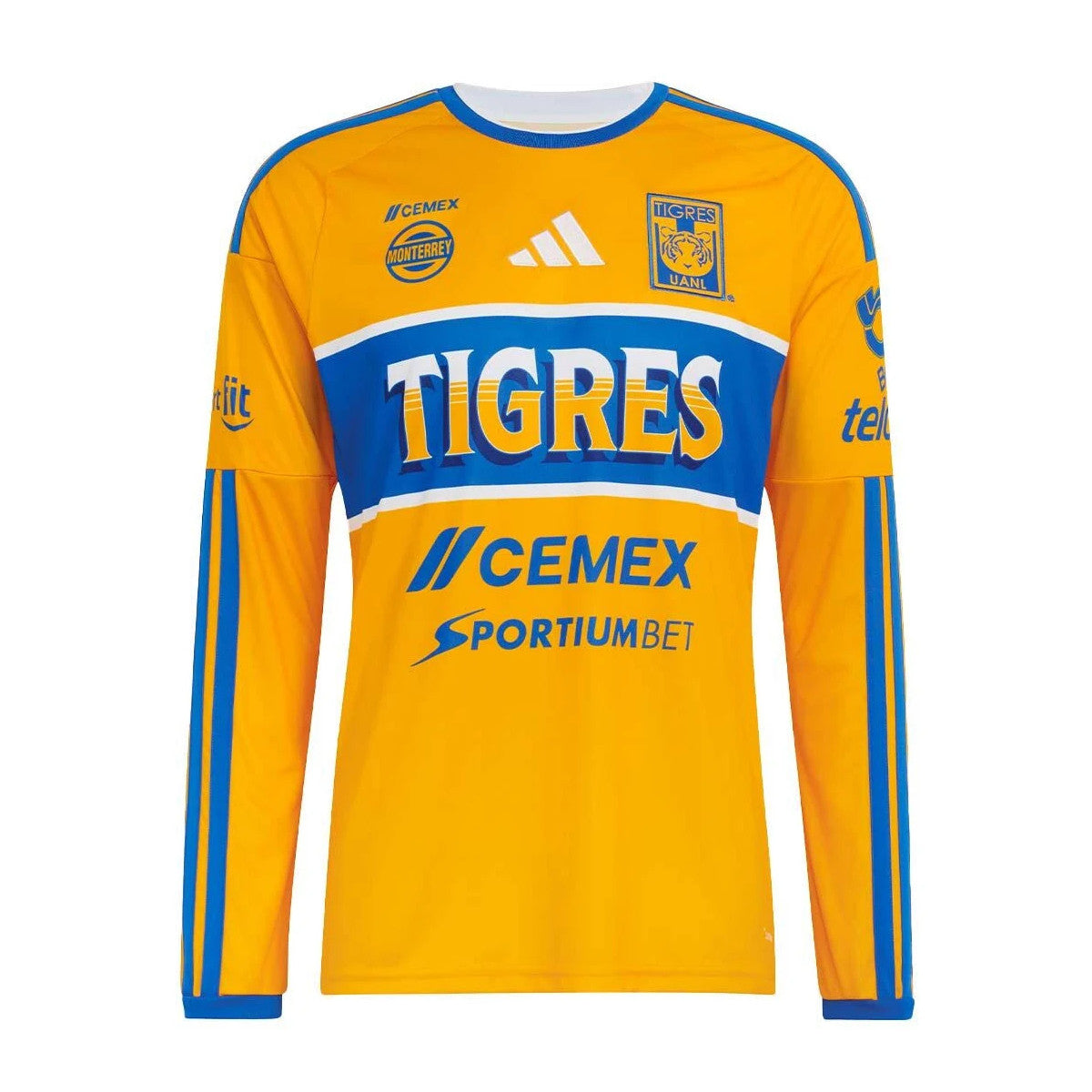 Jersey Tigres Local Manga Larga 2026-2027 Para Caballero
