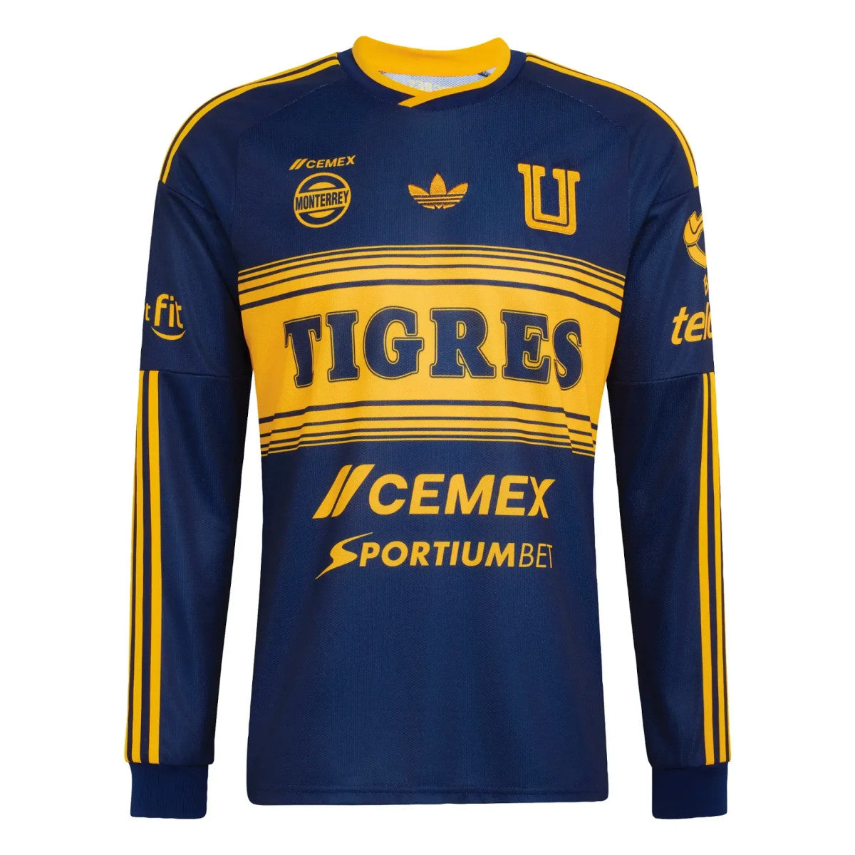 Jersey Tigres Visita Manga Larga 2026-2027 Para Caballero